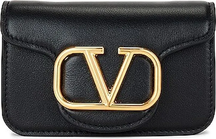 Valentino Garavani Loco Micro Shoulder Bag in Black