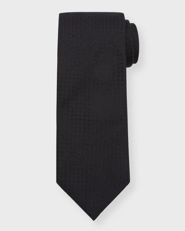 Men's Tonal Jacquard Silk Tie