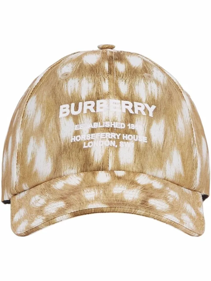 Horseferry-Motif deer-print cap