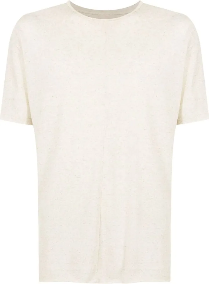 melange-effect short-sleeved T-shirt