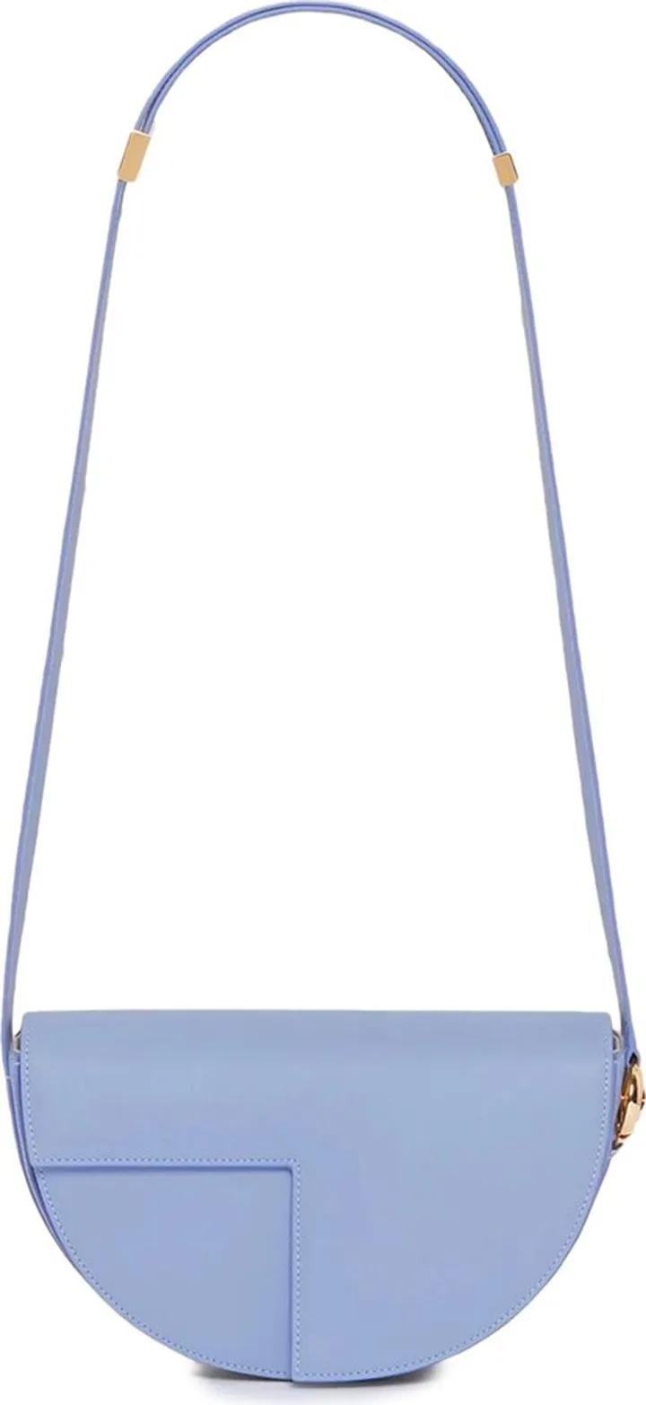 Aurora Light Blue Leather Handbag