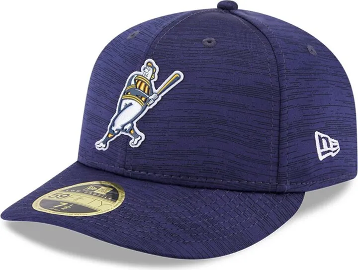 Men's New Era Navy Milwaukee Brewers 2023 Clubhouse Low Profile 59FIFTY Fitted Hat