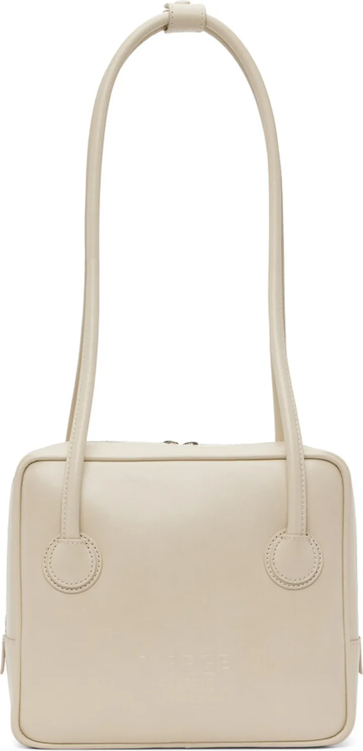Marge Sherwood Beige Piping Shoulder Bag