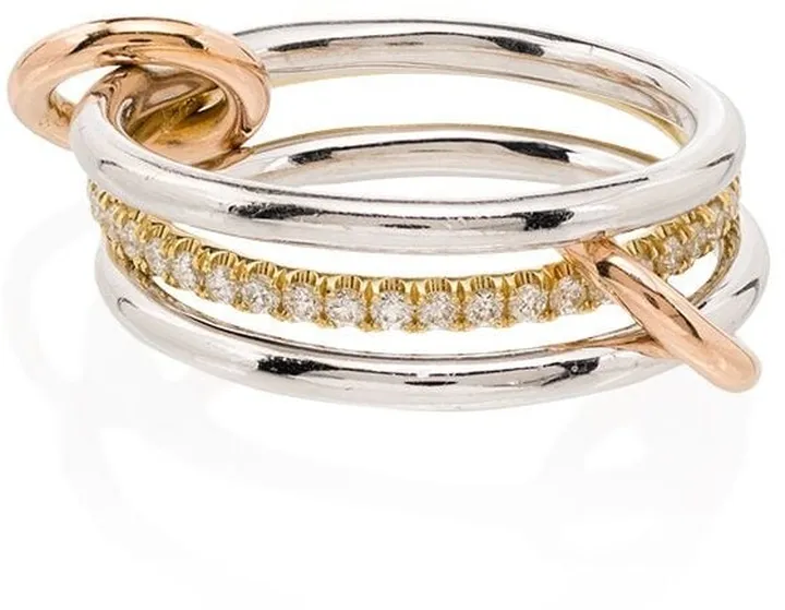Sonny 18kt white and yellow gold diamond ring