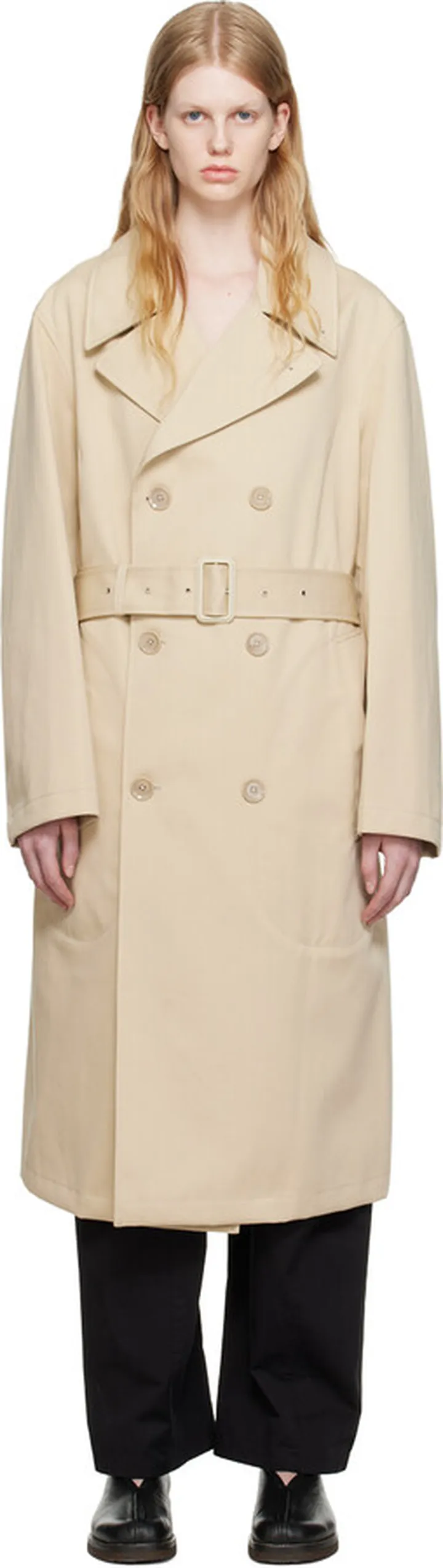 LEMAIRE Beige Military Trench Coat