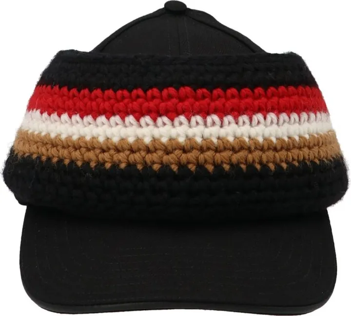 Burberry Curved Peak Knitted Baseball Hat