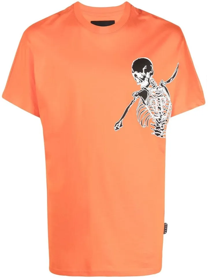 skeleton-print T-shirt
