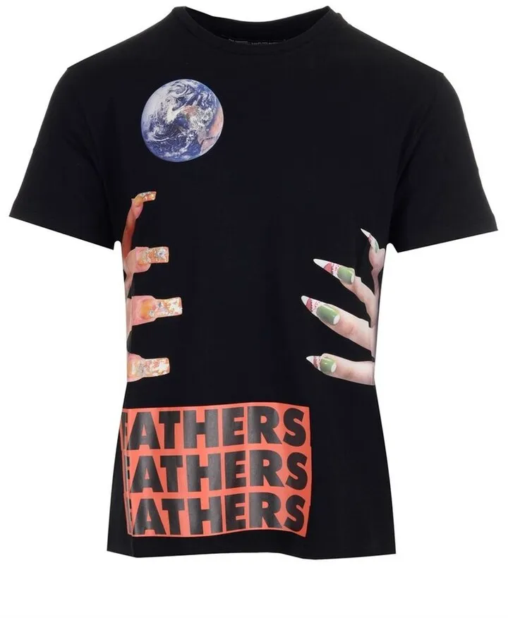 Raf Simons X Sterling Ruby Fathers Graphic Printed T-Shirt