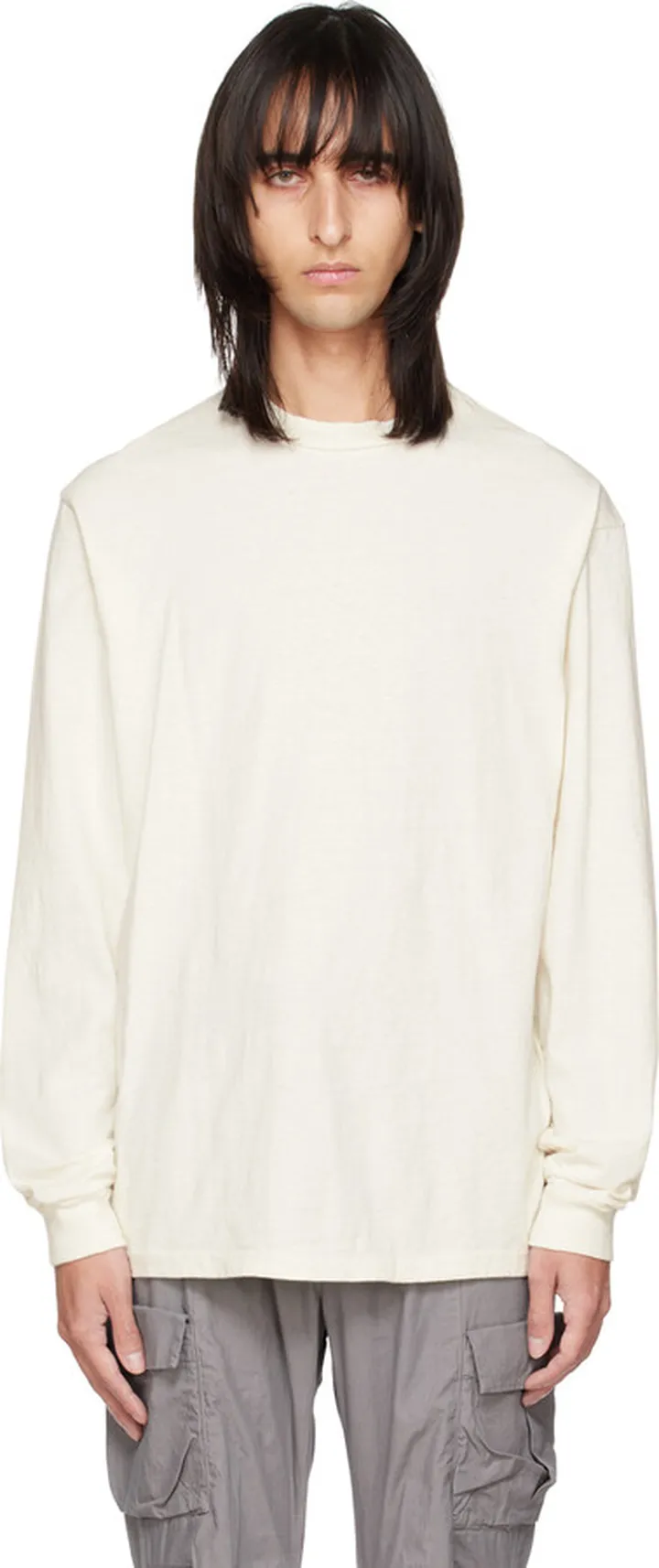 John Elliott Off-White University Long Sleeve T-Shirt