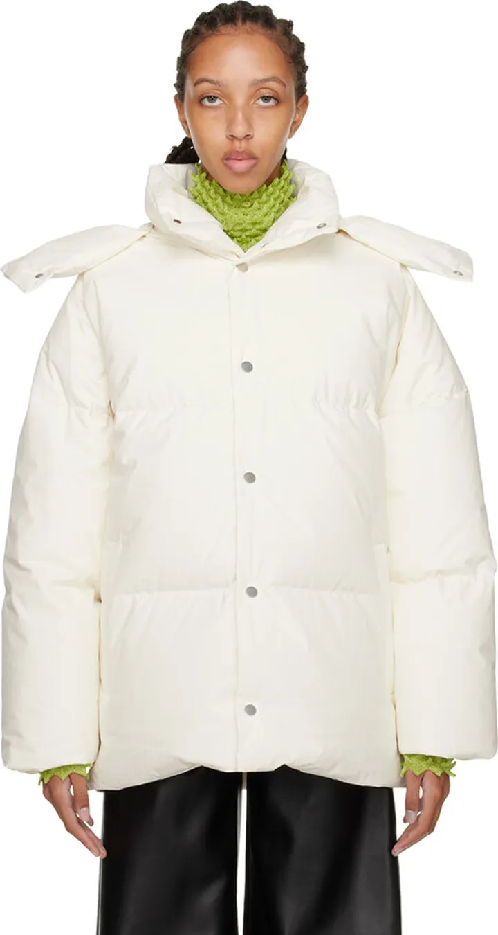 Bottega Veneta Off-White Puffer Down Jacket