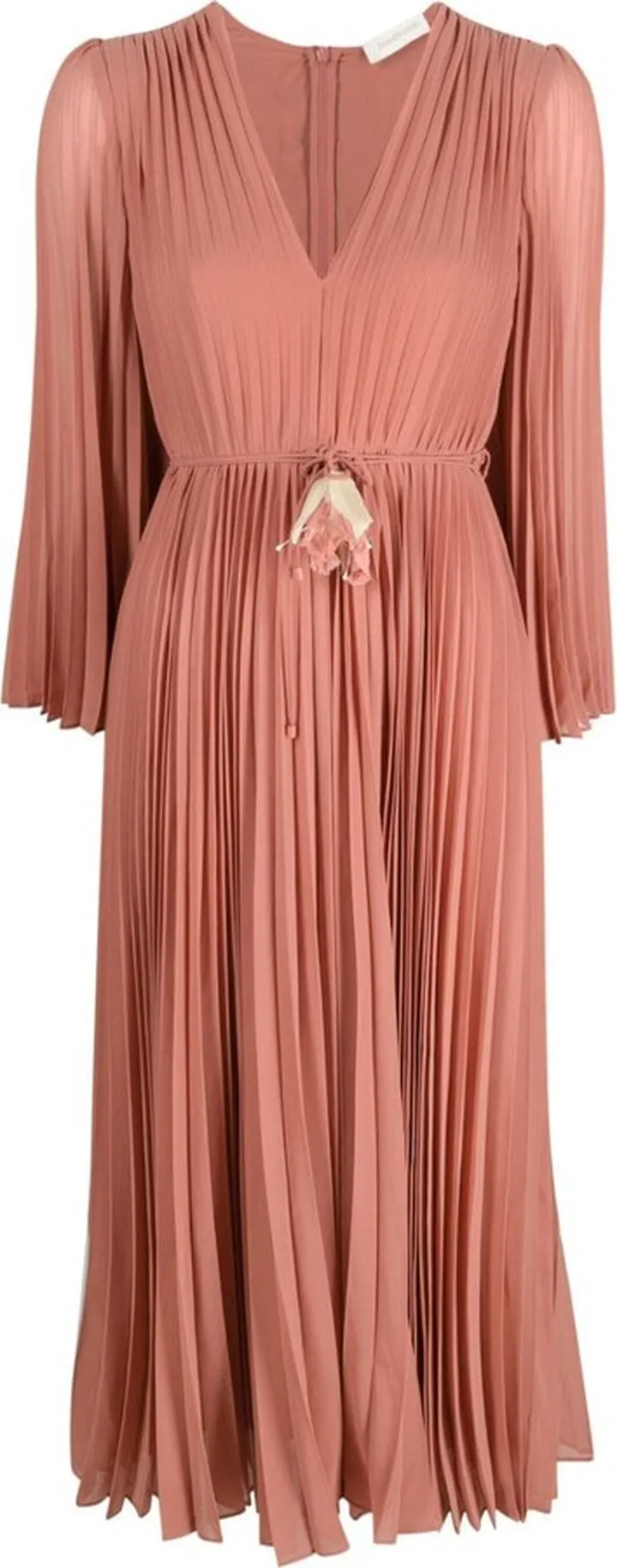 Sunray pleated midi dress