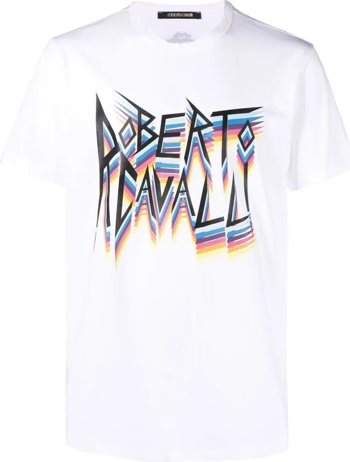 graffiti-logo print T-shirt