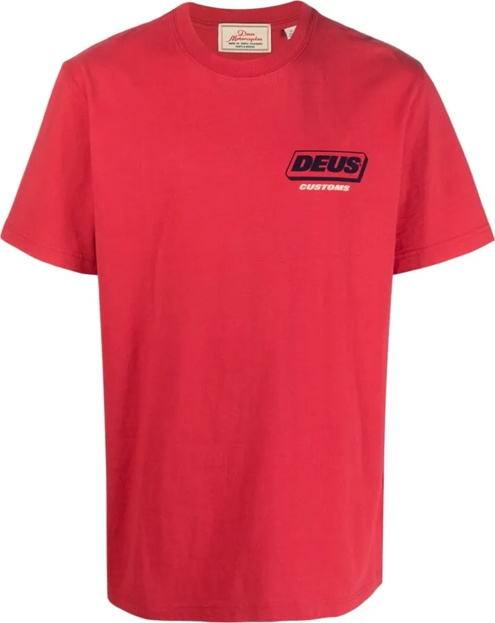 slogan-print crew-neck T-shirt