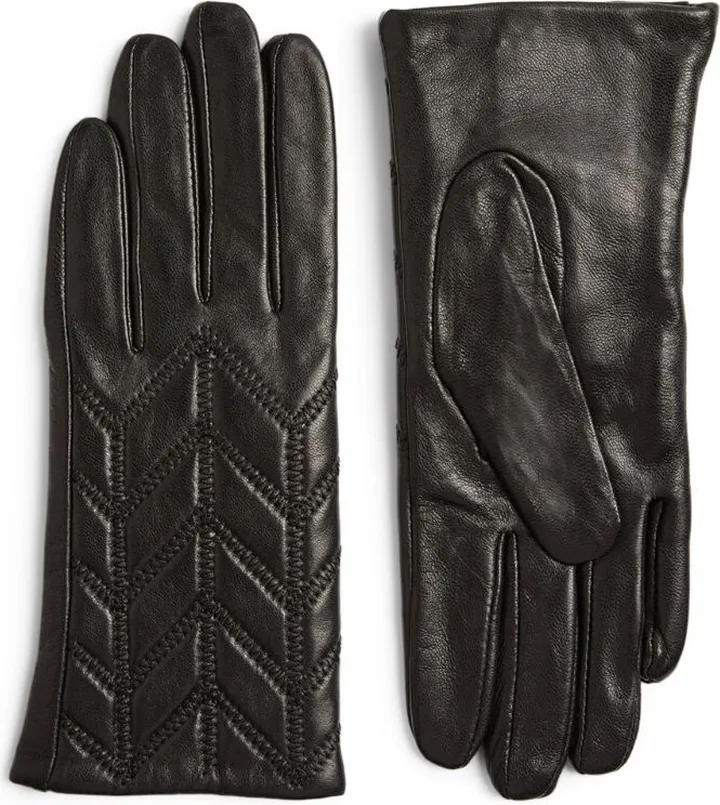Claudie Pierlot Leather Quilted Gloves