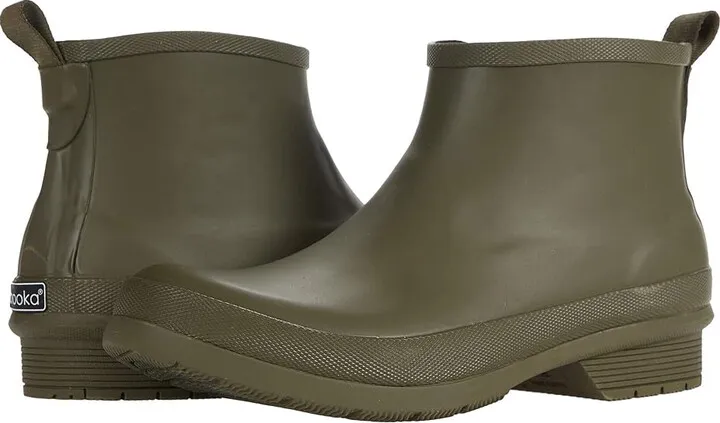 Chooka Chelsea Rain Bootie (Olive) Women's Shoes
