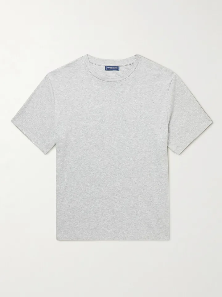 Cotton and Linen-Blend Jersey T-Shirt