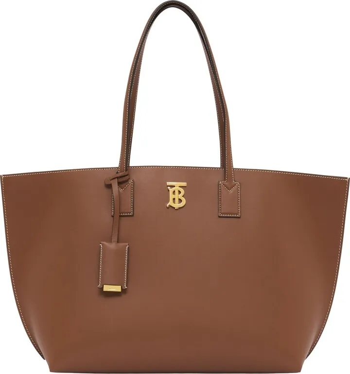Medium Soft TB Monogram Leather Tote