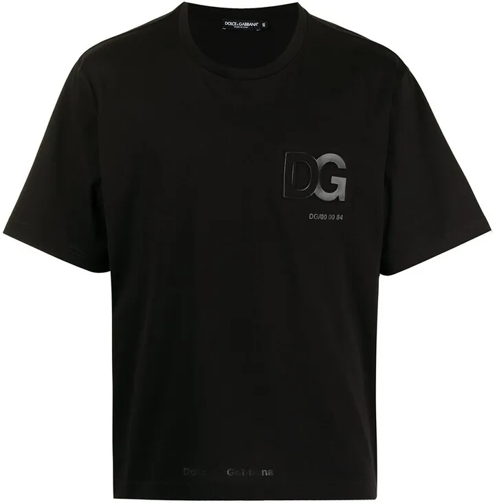 logo-embossed cotton T-shirt