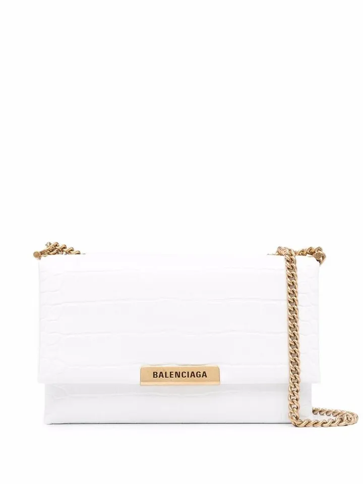 Triplet chain-strap shoulder bag