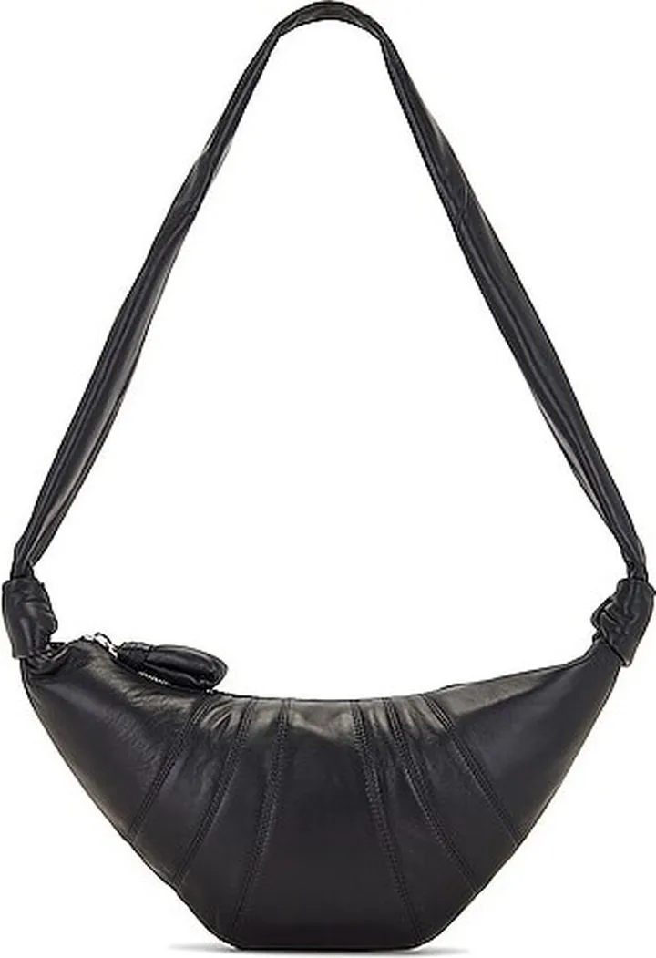 Lemaire Small Croissant Bag in Charcoal