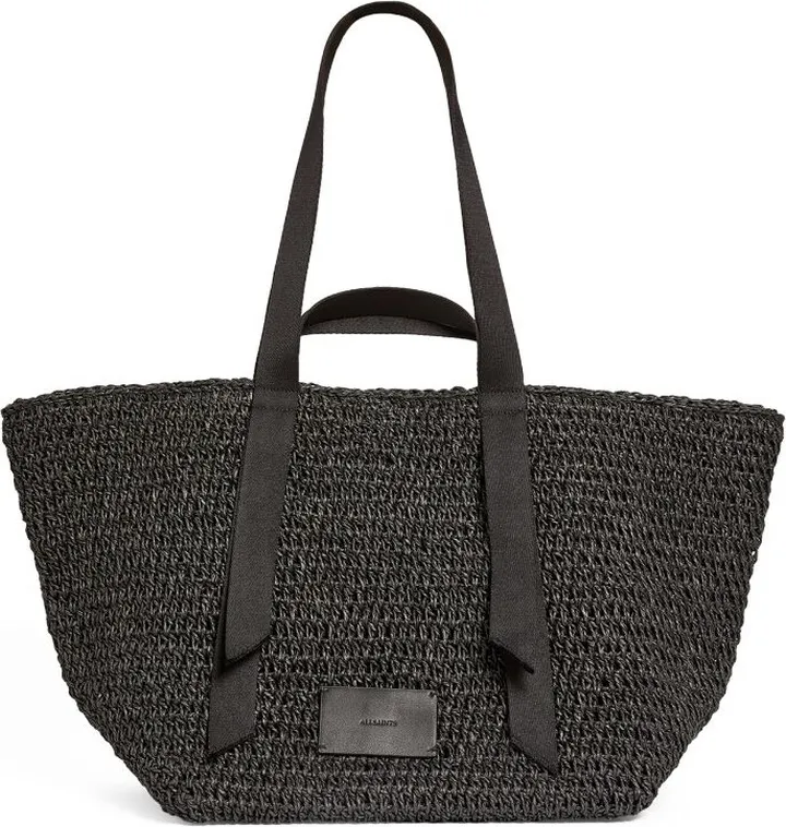 Allsaints Straw Jacqueline Tote Bag