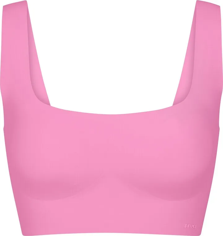 Naked Scoop Longline Bra | Sugar Pink