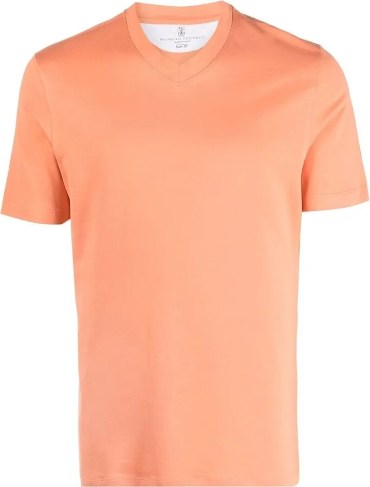 V-neck cotton T-shirt