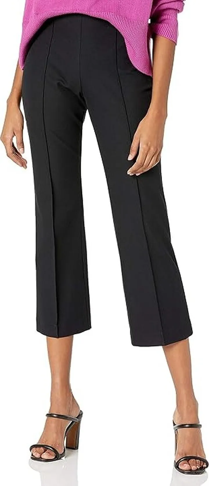 Trina Turk Women's Wide Leg Cropped Pant (Black) Women's Jumpsuit & Rompers One Piece