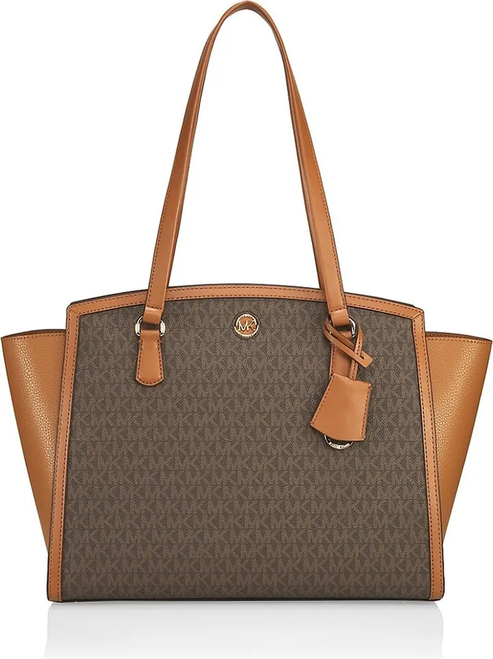 Chantal Coated Canvas & Leather Tote