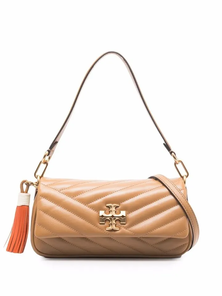 small Kira chevron tassel bag