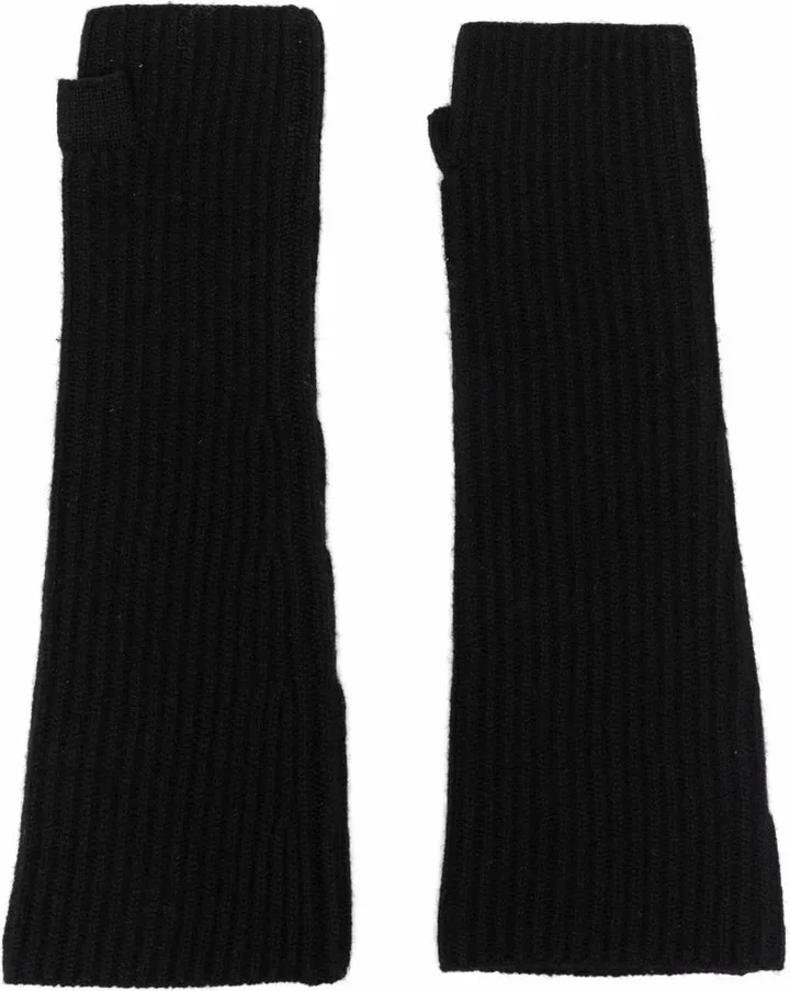 Ribbed Wool Mittens