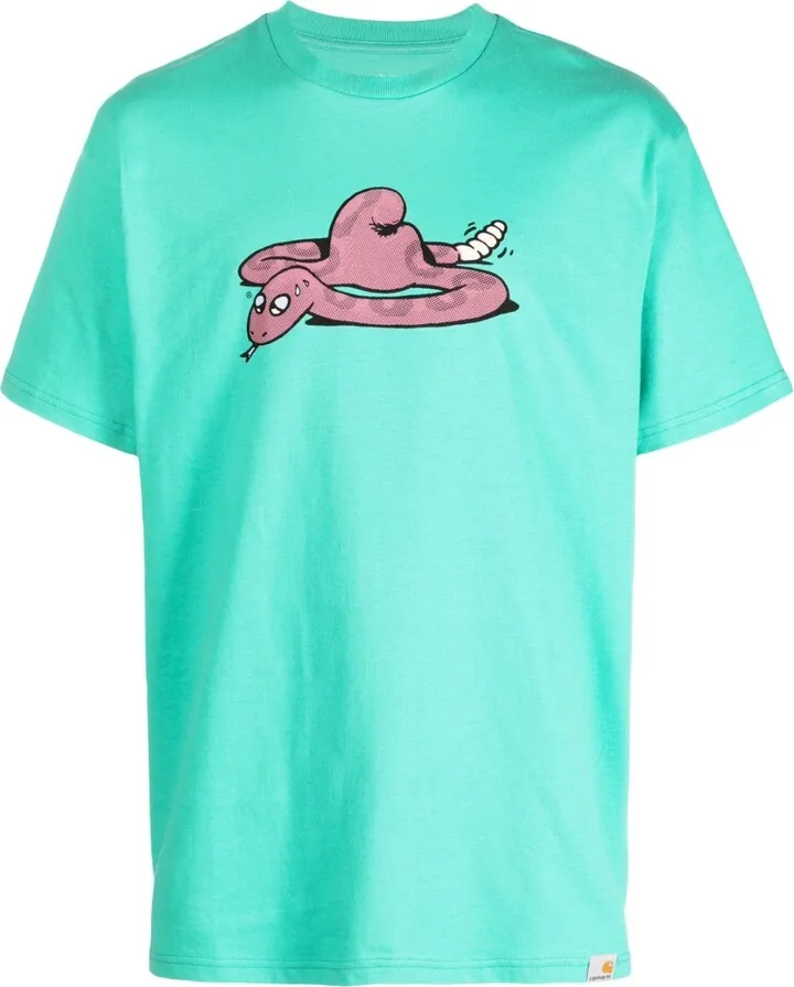 graphic-print short-sleeved T-shirt