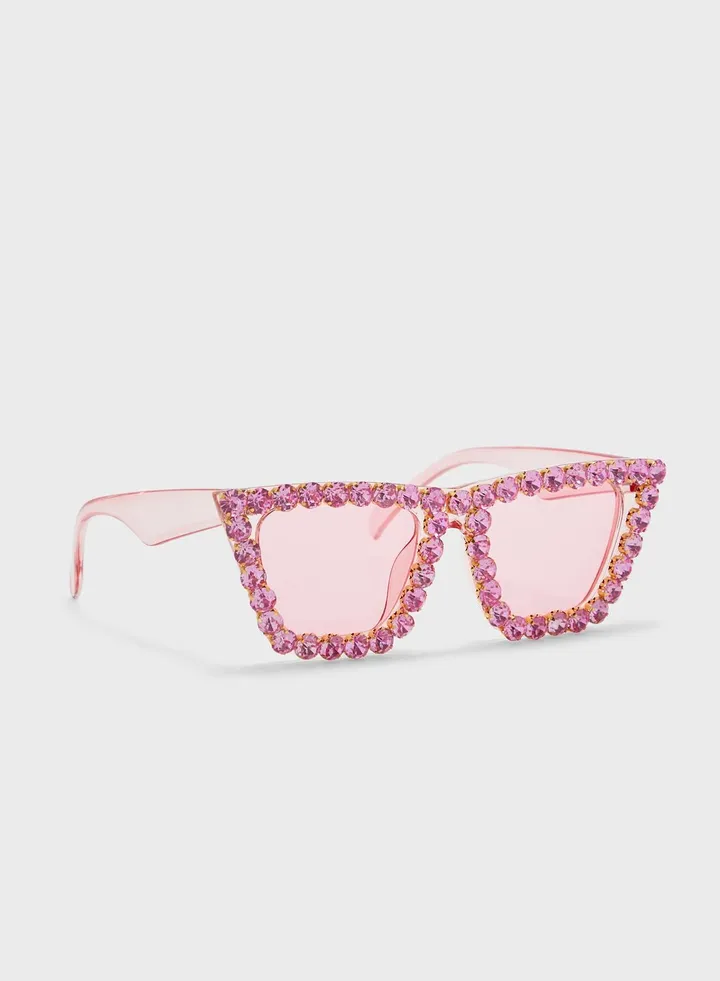 Rhinestone Cateye Sunglasses