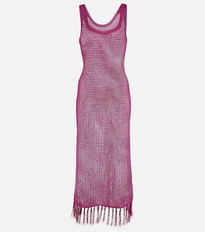 Matana crochet maxi dress