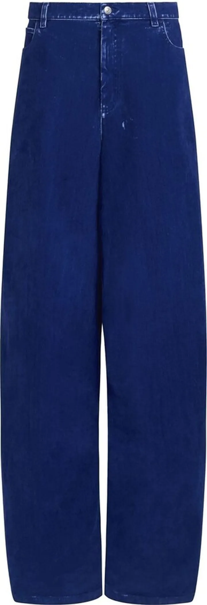 Twill Wide-Leg Trousers