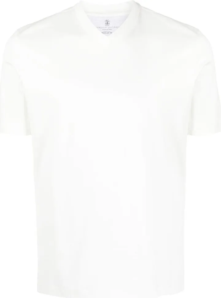 V-neck cotton T-shirt