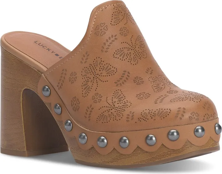 Lucky Brand Women's Immia High Heel Clogs Women's Shoes