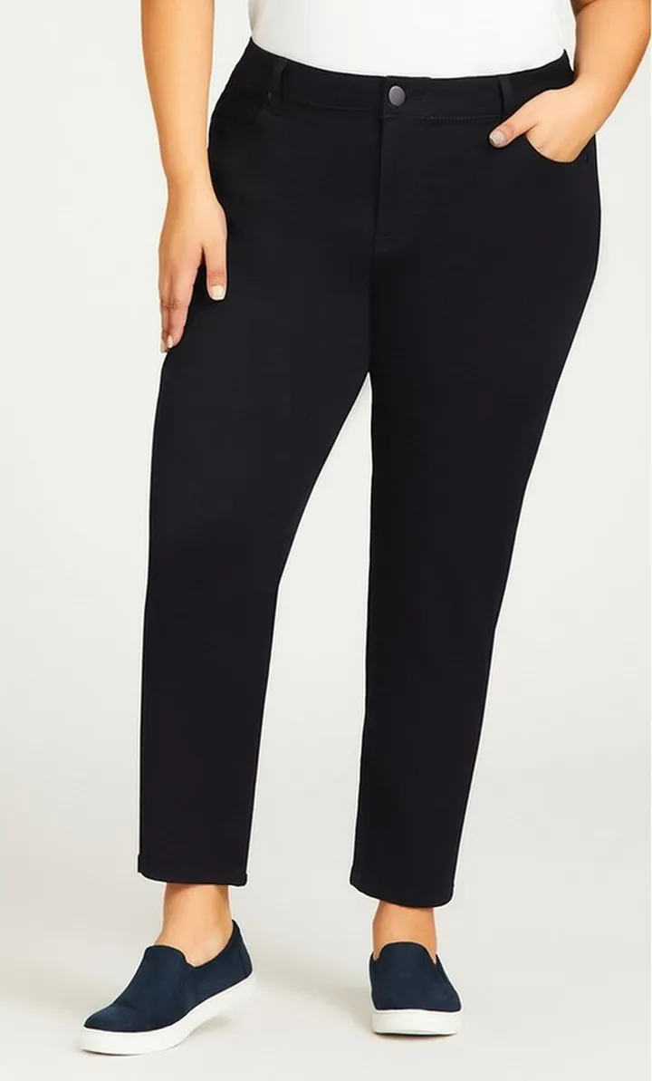AVENUE | Women's Plus Size Butter Denim Skinny Jean Black - petite - 28W