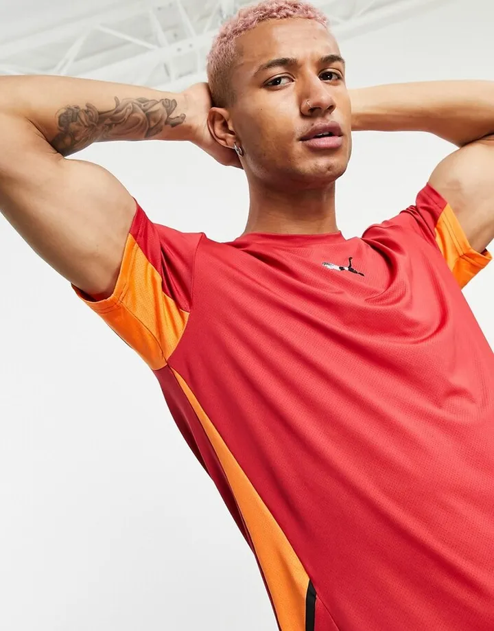 Puma Train Vent t-shirt in american beauty-carrot
