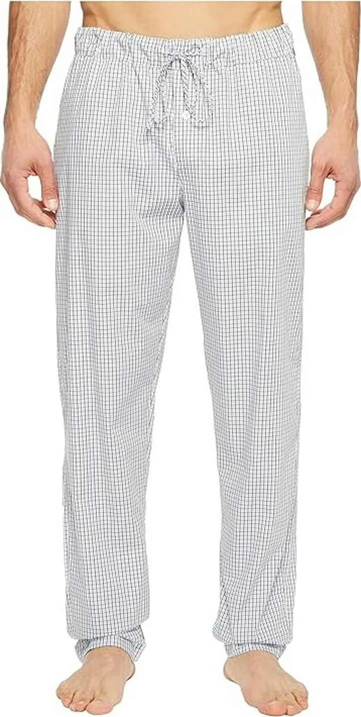 Hanro Night and Day Woven Lounge Pants (Shaded Check) Men's Pajama
