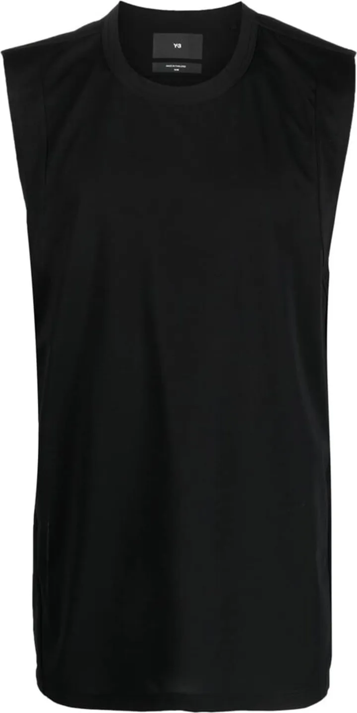 Logo-Patch Crew-Neck Vest