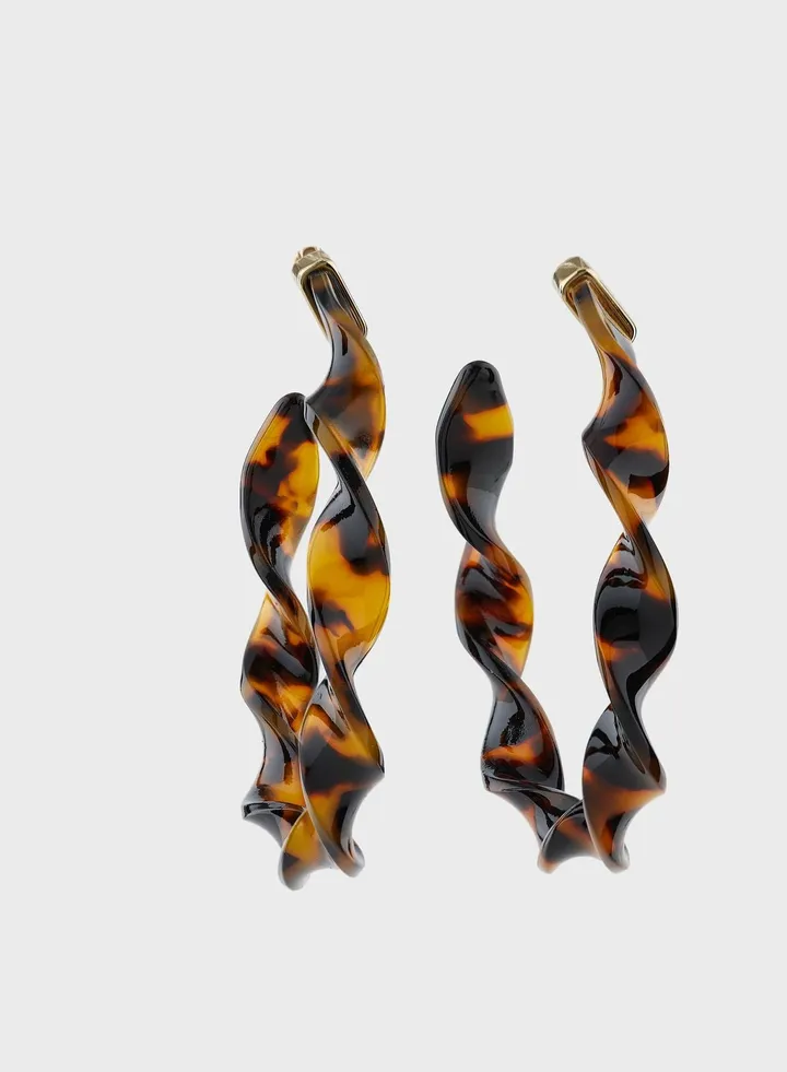 Twisted Hoop Earrings