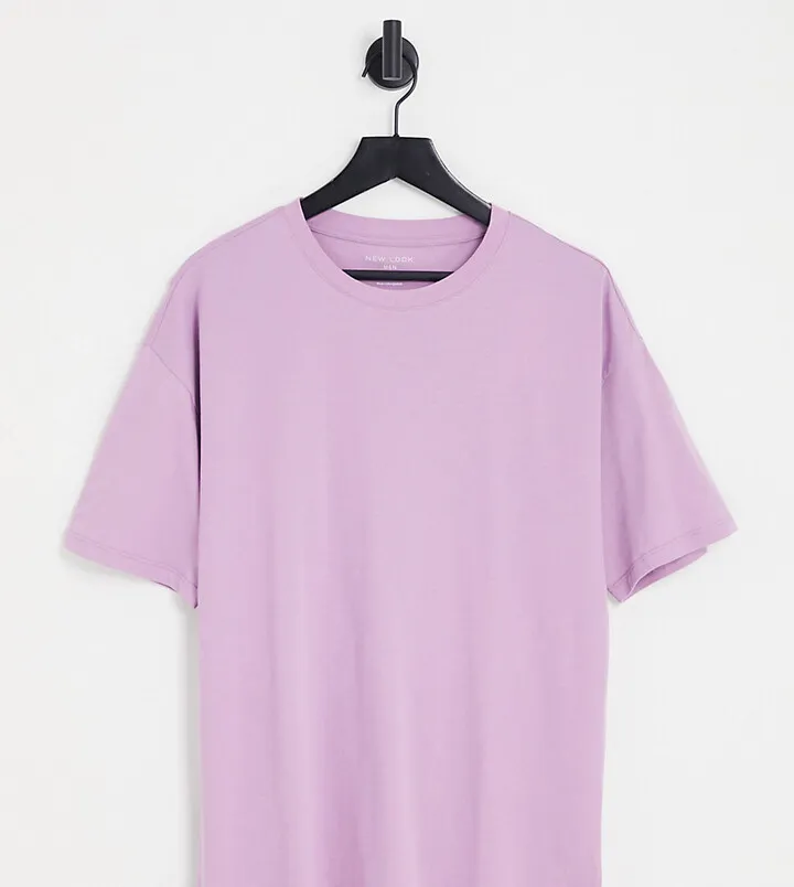 New Look oversized t-shirt in lilac
