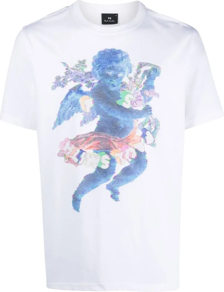 cherub logo print organic cotton T-Shirt