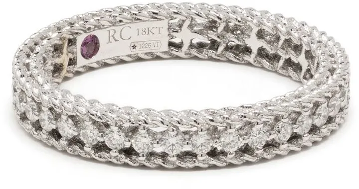 18kt white gold Symphony diamond ring