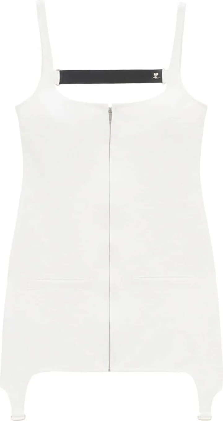 Strap-Detail Suspenders Mini Dress