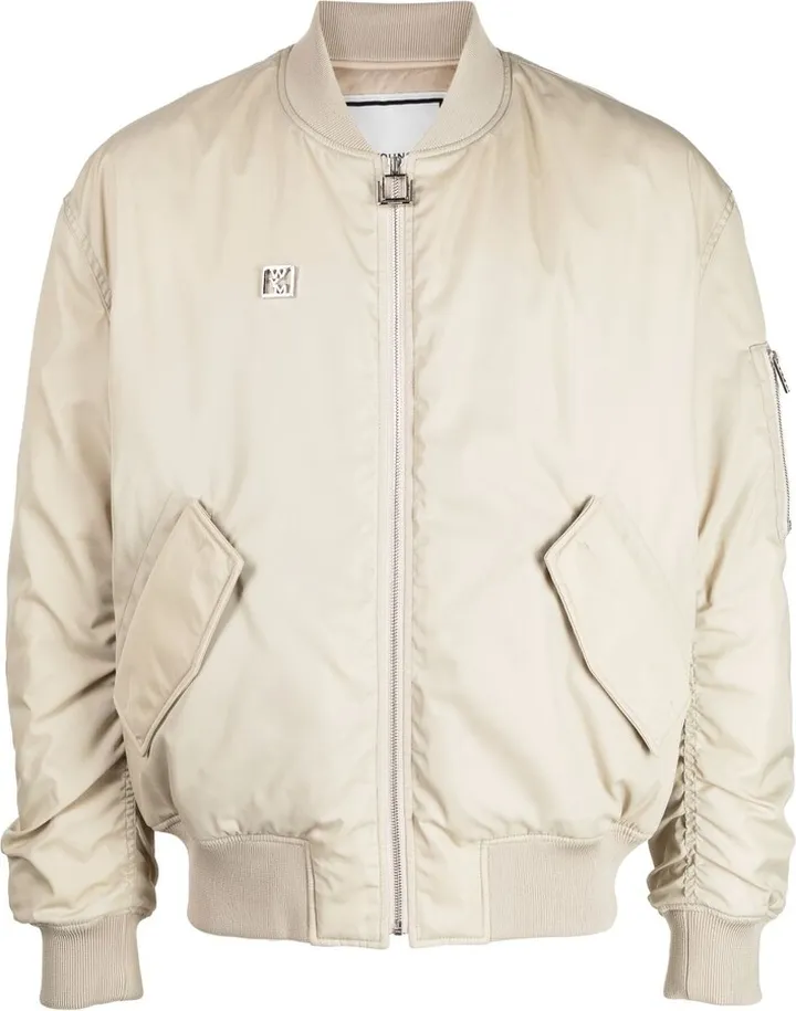 Logo-Plaque Bomber Jacket