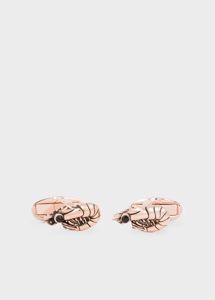 Copper 'Prawn' Cufflinks