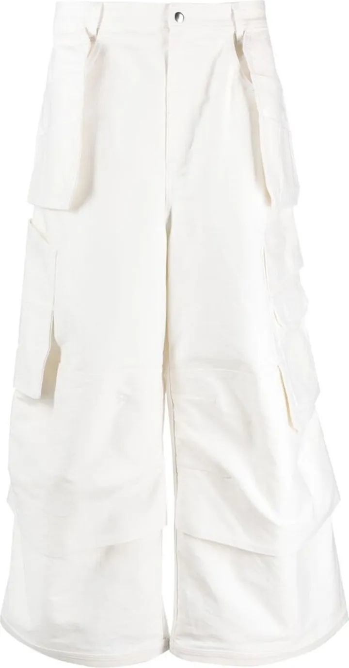 Wide-Leg Cargo Trousers
