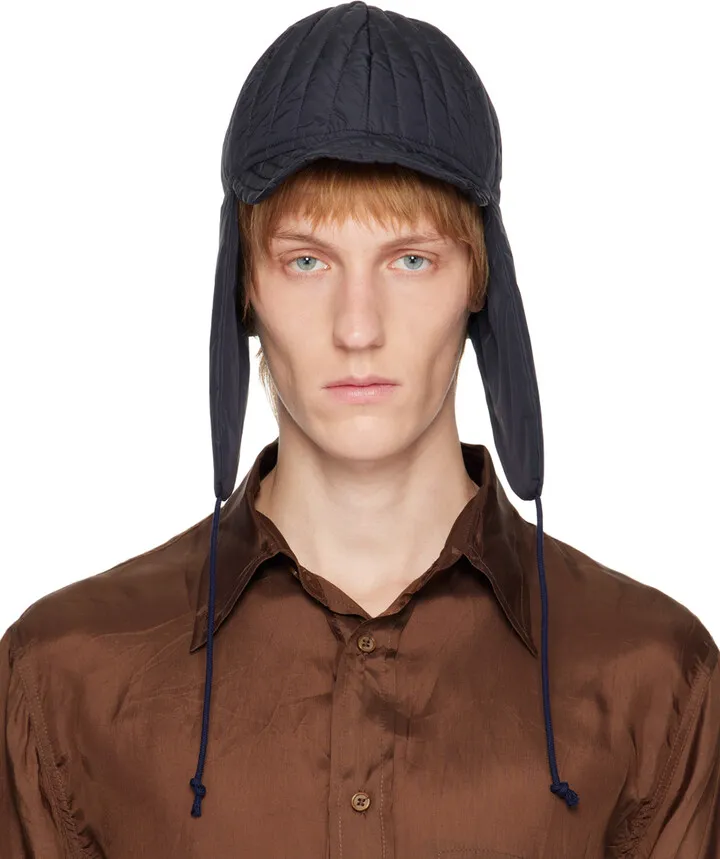 Camiel Fortgens Navy Quilted Hat